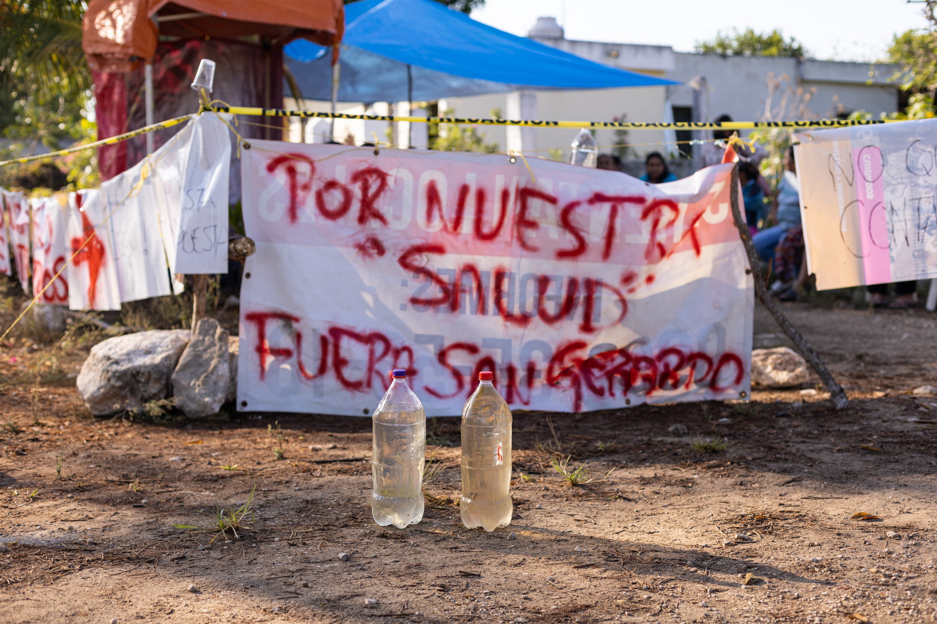 Nuestra agua será veneno pobladores de Santa María Chi Memorias de